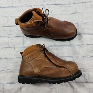 Hytest MENS SIZE 14 EW Ajax External Metguard Safety Boots Brown K13371 WIDE